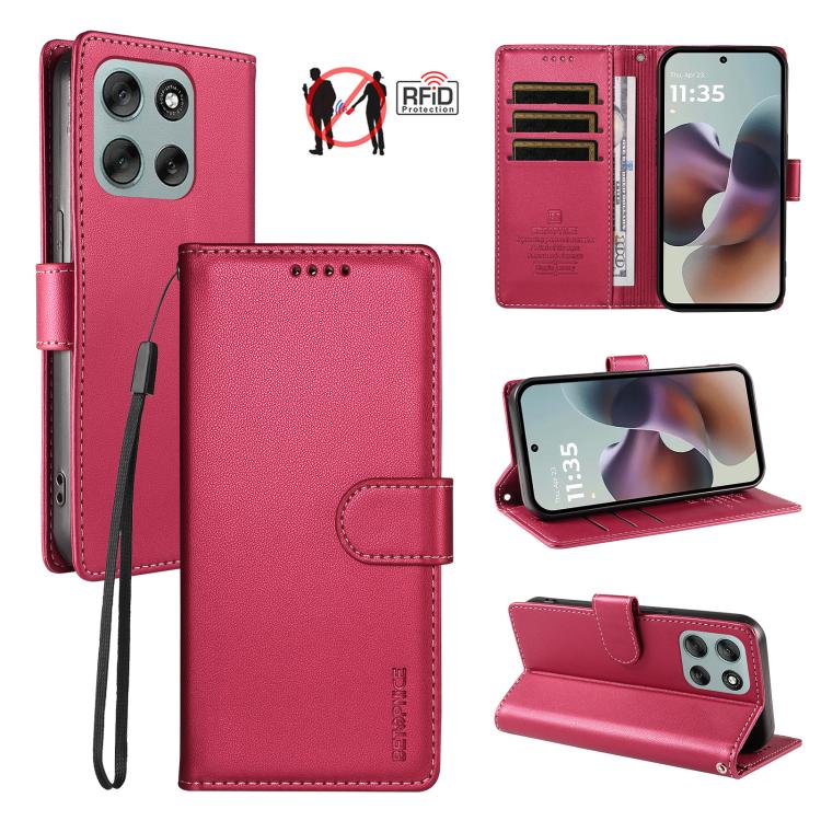 BETOPNICE Pearlescent RFID Vegan Leather Phone Case with Strap, For Motorola Edge 70 5G / Moto X70 Air 5G, For Motorola Moto Edge 5G 2026, For Motorola Moto G47 5G / G37 / G37 Power 5G, For Motorola Edge 70 Pro 5G                                       ...