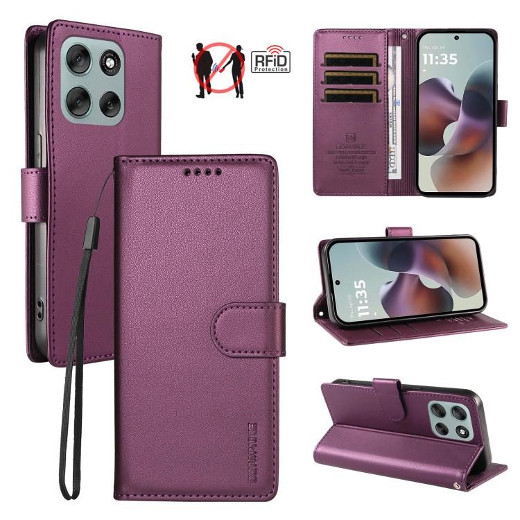 BETOPNICE Pearlescent RFID Vegan Leather Phone Case with Strap, For Motorola Edge 70 5G / Moto X70 Air 5G, For Motorola Moto Edge 5G 2026, For Motorola Moto G47 5G / G37 / G37 Power 5G, For Motorola Edge 70 Pro 5G                                       ...