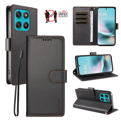 BETOPNICE Pearlescent RFID Vegan Leather Phone Case with Strap, For Motorola Edge 70 5G / Moto X70 Air 5G, For Motorola Moto Edge 5G 2026, For Motorola Moto G47 5G / G37 / G37 Power 5G, For Motorola Edge 70 Pro 5G                                       ...