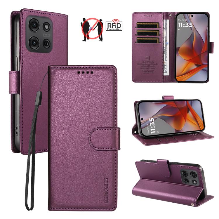 BETOPNICE Pearlescent RFID Vegan Leather Phone Case with Strap, For Motorola Edge 70 5G / Moto X70 Air 5G, For Motorola Moto Edge 5G 2026, For Motorola Moto G47 5G / G37 / G37 Power 5G, For Motorola Edge 70 Pro 5G                                       ...