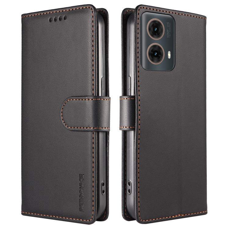 BETOPNICE Pearlescent RFID Vegan Leather Phone Case with Strap, For Motorola Moto G85 / S50 Neo, For Motorola Moto G04 / G04s / G24 / E14, For Motorola Edge 50 Ultra / Moto X50 Ultra