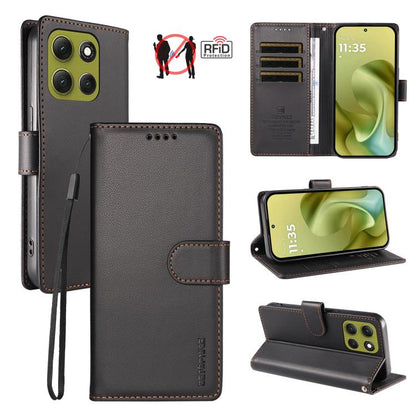 BETOPNICE Pearlescent RFID Vegan Leather Phone Case with Strap, For Motorola Edge 70 5G / Moto X70 Air 5G, For Motorola Moto Edge 5G 2026, For Motorola Moto G47 5G / G37 / G37 Power 5G, For Motorola Edge 70 Pro 5G                                       ...