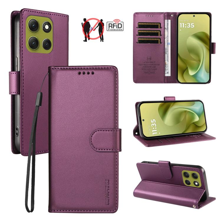 BETOPNICE Pearlescent RFID Vegan Leather Phone Case with Strap, For Motorola Edge 70 5G / Moto X70 Air 5G, For Motorola Moto Edge 5G 2026, For Motorola Moto G47 5G / G37 / G37 Power 5G, For Motorola Edge 70 Pro 5G                                       ...