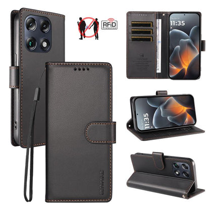BETOPNICE Pearlescent RFID Vegan Leather Phone Case with Strap, For Motorola Edge 70 5G / Moto X70 Air 5G, For Motorola Moto Edge 5G 2026, For Motorola Moto G47 5G / G37 / G37 Power 5G, For Motorola Edge 70 Pro 5G                                       ...