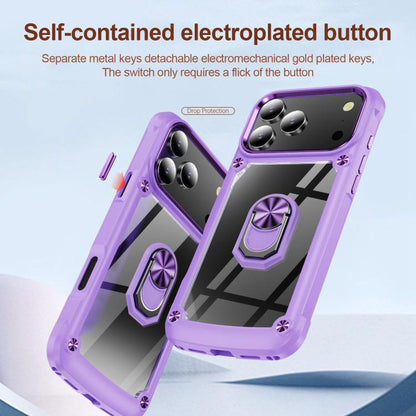 TPU + PC Lens Protection Phone Case with Ring Holder, For iPhone 18 Pro, For iPhone 18 Pro Max, For iPhone 17 Pro