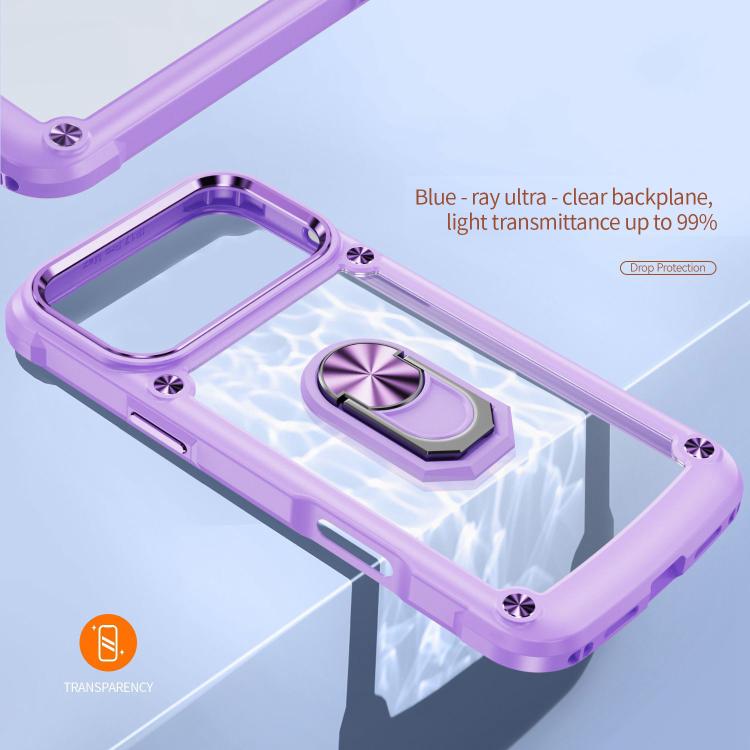 TPU + PC Lens Protection Phone Case with Ring Holder, For iPhone 18 Pro, For iPhone 18 Pro Max, For iPhone 17 Pro