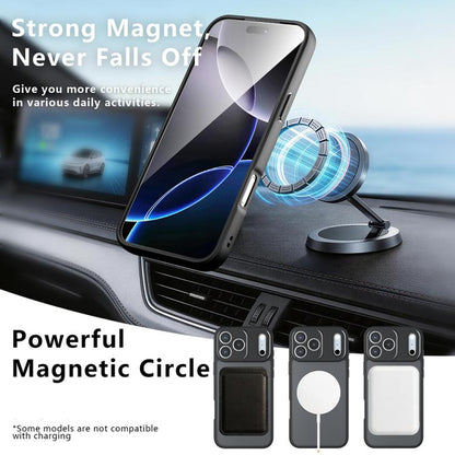 Armor Magnetic Holder PC Hybrid TPU Phone Case, For iPhone 18 Pro, For iPhone 18 Pro Max, For iPhone 17 Pro Max, For iPhone 17 Pro