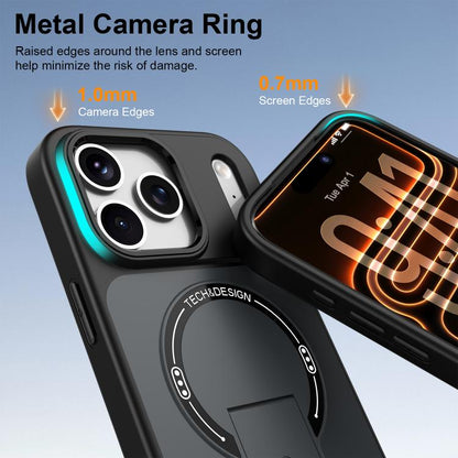 Skin-Feel TPU Hybrid PC Magnetic Phone Case with Kickstand, For iPhone 18 Pro, For iPhone 18 Pro Max