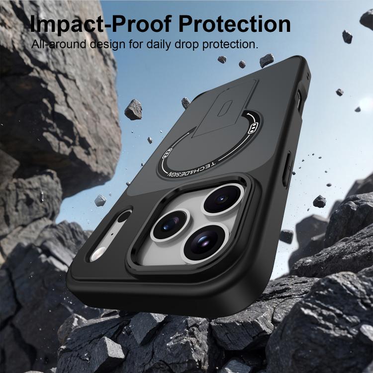 Skin-Feel TPU Hybrid PC Magnetic Phone Case with Kickstand, For iPhone 18 Pro, For iPhone 18 Pro Max