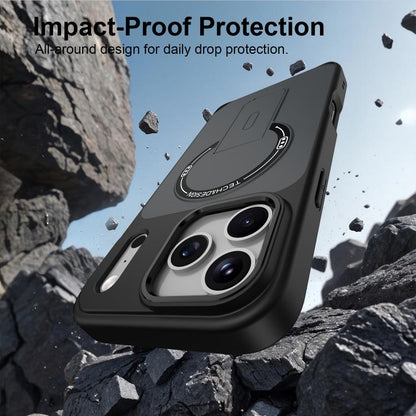 Skin-Feel TPU Hybrid PC Magnetic Phone Case with Kickstand, For iPhone 18 Pro, For iPhone 18 Pro Max