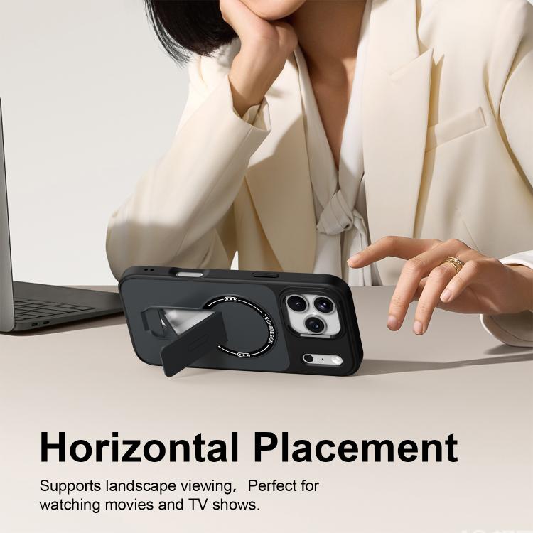 Skin-Feel TPU Hybrid PC Magnetic Phone Case with Kickstand, For iPhone 18 Pro, For iPhone 18 Pro Max
