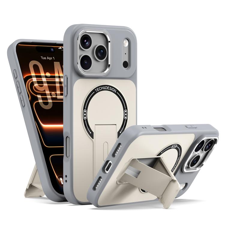 Skin-Feel TPU Hybrid PC Magnetic Phone Case with Kickstand, For iPhone 18 Pro, For iPhone 18 Pro Max