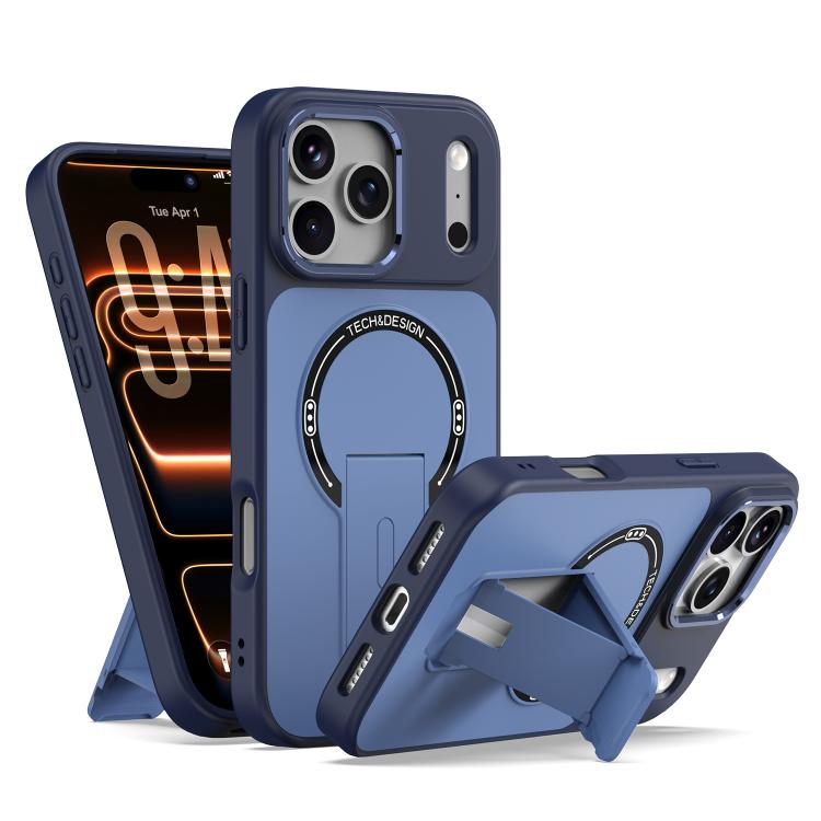 Skin-Feel TPU Hybrid PC Magnetic Phone Case with Kickstand, For iPhone 18 Pro, For iPhone 18 Pro Max