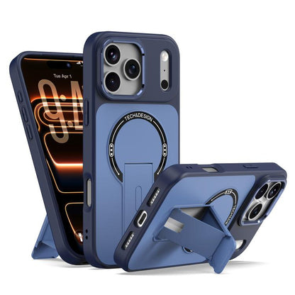 Skin-Feel TPU Hybrid PC Magnetic Phone Case with Kickstand, For iPhone 18 Pro, For iPhone 18 Pro Max