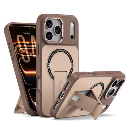 Skin-Feel TPU Hybrid PC Magnetic Phone Case with Kickstand, For iPhone 18 Pro, For iPhone 18 Pro Max