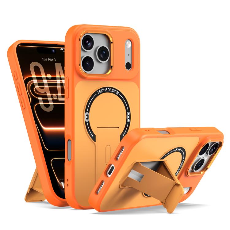 Skin-Feel TPU Hybrid PC Magnetic Phone Case with Kickstand, For iPhone 18 Pro, For iPhone 18 Pro Max