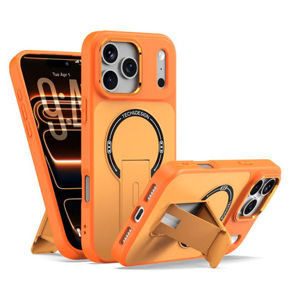 Skin-Feel TPU Hybrid PC Magnetic Phone Case with Kickstand, For iPhone 18 Pro, For iPhone 18 Pro Max