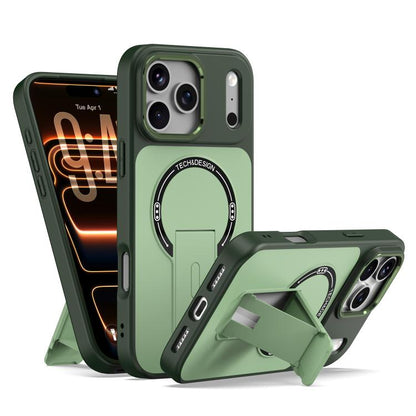 Skin-Feel TPU Hybrid PC Magnetic Phone Case with Kickstand, For iPhone 18 Pro, For iPhone 18 Pro Max