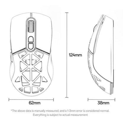Yesido KB46 Wired 2.4G Bluetooth RGB 3 Modes Rechargeable Mouse