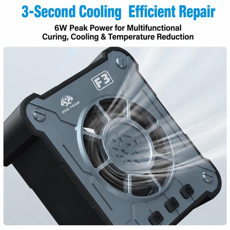 OSS F3 Multi-Function Smoke Extraction + UV Curing + Dust Development + Cooling Fan, OSS F3