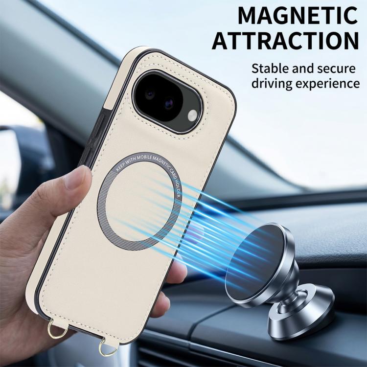 Rhombic Card Bag Magnetic Phone Case with Crossbody & Wrist Strap, For Google Pixel 10a, For Google Pixel 10 Pro XL / 9 Pro XL, For Google Pixel 10 / 10 Pro / 9 / 9 Pro, For Google Pixel 9a, For Google Pixel 8a, For Google Pixel 8 Pro, For Google Pixel 8