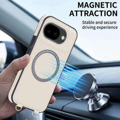 Rhombic Card Bag Magnetic Phone Case with Crossbody & Wrist Strap, For Google Pixel 10a, For Google Pixel 10 Pro XL / 9 Pro XL, For Google Pixel 10 / 10 Pro / 9 / 9 Pro, For Google Pixel 9a, For Google Pixel 8a, For Google Pixel 8 Pro, For Google Pixel 8