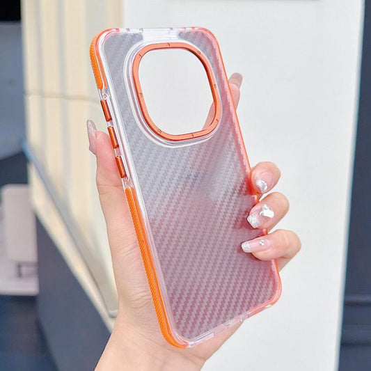 Dual-Color Carbon Fiber Texture Acrylic Hybrid TPU Phone Case, For Redmi Note 15 Pro 5G Global 163.6mm