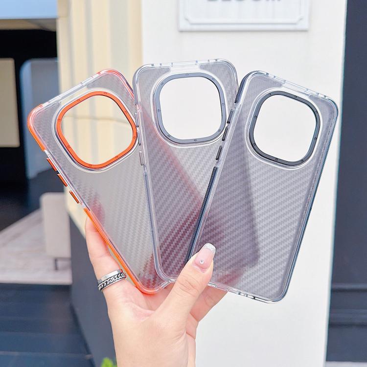Dual-Color Carbon Fiber Texture Acrylic Hybrid TPU Phone Case, For Redmi Note 15 Pro 5G Global 163.6mm
