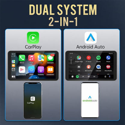 2 in 1 Car mini Smart Box Wired to Wireless Android Auto CarPlay Adapter, ZYD-TAB0C