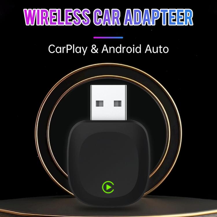 2 in 1 Car mini Smart Box 5.8GHz+2.4GHz Wireless Android Auto CarPlay Adapter, ZYD-TAB0B