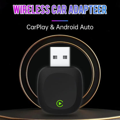2 in 1 Car mini Smart Box 5.8GHz+2.4GHz Wireless Android Auto CarPlay Adapter, ZYD-TAB0B