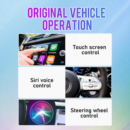 2 in 1 Car mini Smart Box Wired to Wireless 5.8GHz+2.4GHz Android Auto CarPlay Adapter, ZYD-TAB0F