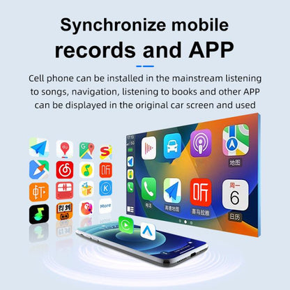 2 in 1 Car mini Smart Box Wired to Wireless BT5.4+5.8GHz Android Auto CarPlay Adapter, ZYD-B22P