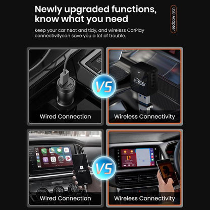 MMB CP-1 2 in 1 Car mini Smart Box Wired to Wireless Android Auto CarPlay Adapter, CP-1
