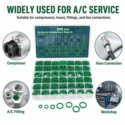 O-shaped Car Air conditioner Fixing Rubber Ring Tool Kit