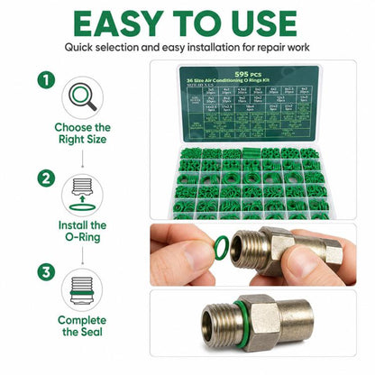 O-shaped Car Air conditioner Fixing Rubber Ring Tool Kit
