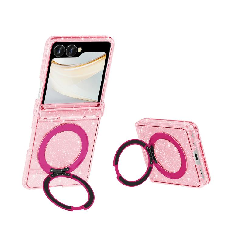 Terminator Style Glitter Powder Magnetic Holder Phone Case, For Galaxy Z Fold8 5G, For Galaxy Z Fold8 Ultra 5G, For Galaxy Z Flip8 5G