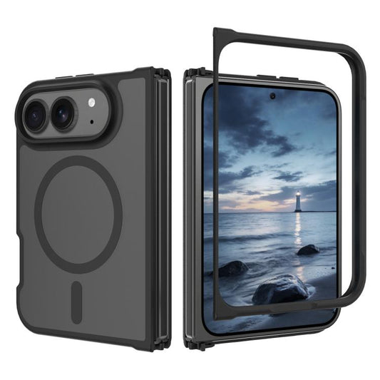 Skin Feel TPU Hybrid PC MagSafe Phone Case, For iPhone Fold
