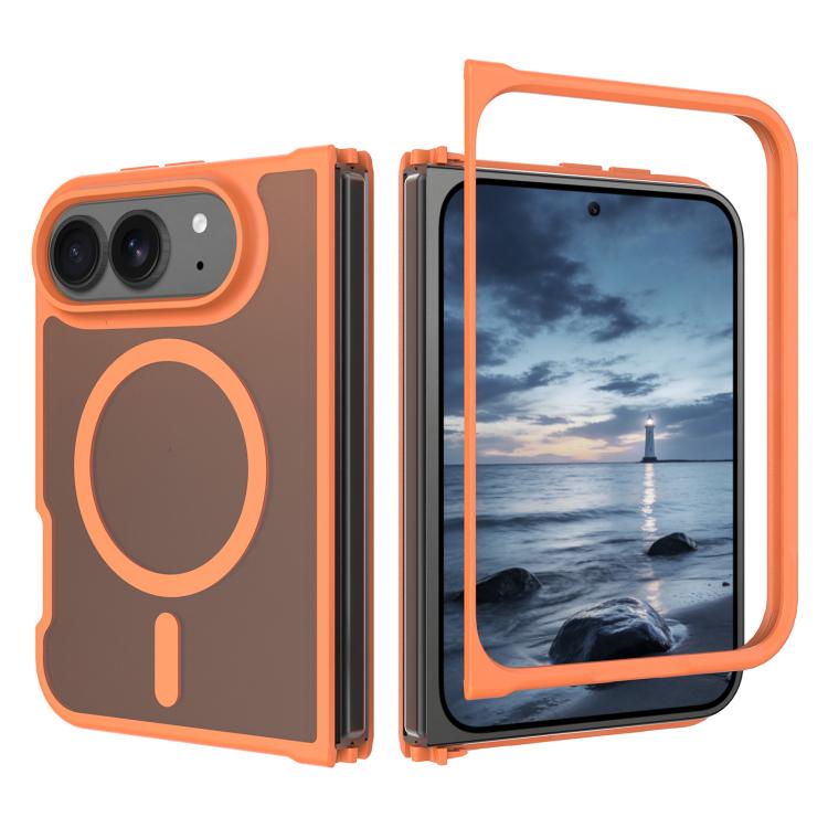 Skin Feel TPU Hybrid PC MagSafe Phone Case, For iPhone Fold