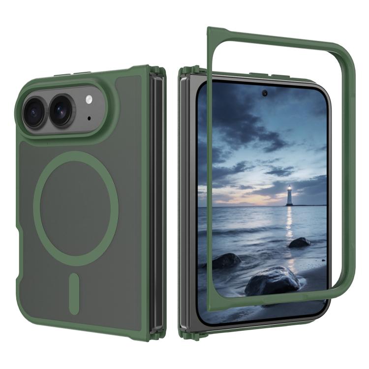 Skin Feel TPU Hybrid PC MagSafe Phone Case, For iPhone Fold