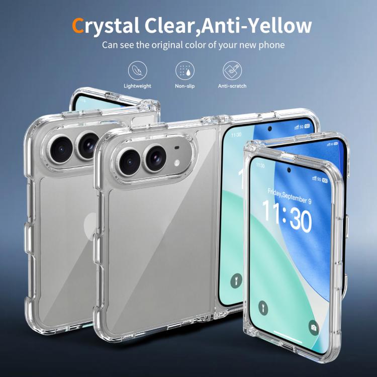 Acrylic Scratch-proof Transparent Phone Case, For iPhone Fold