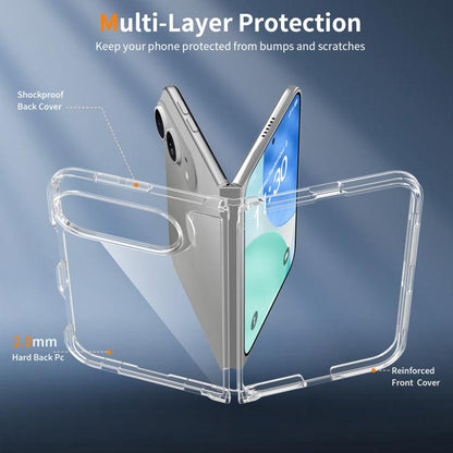 Acrylic Scratch-proof Transparent Phone Case, For iPhone Fold
