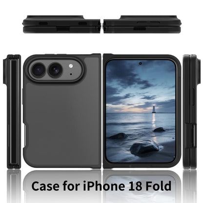 Skin Feel Contrast Color TPU Hybrid PC Phone Case, For iPhone Fold