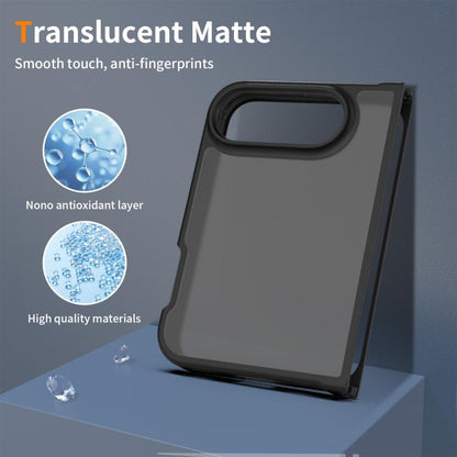 Skin Feel Contrast Color TPU Hybrid PC Phone Case, For iPhone Fold