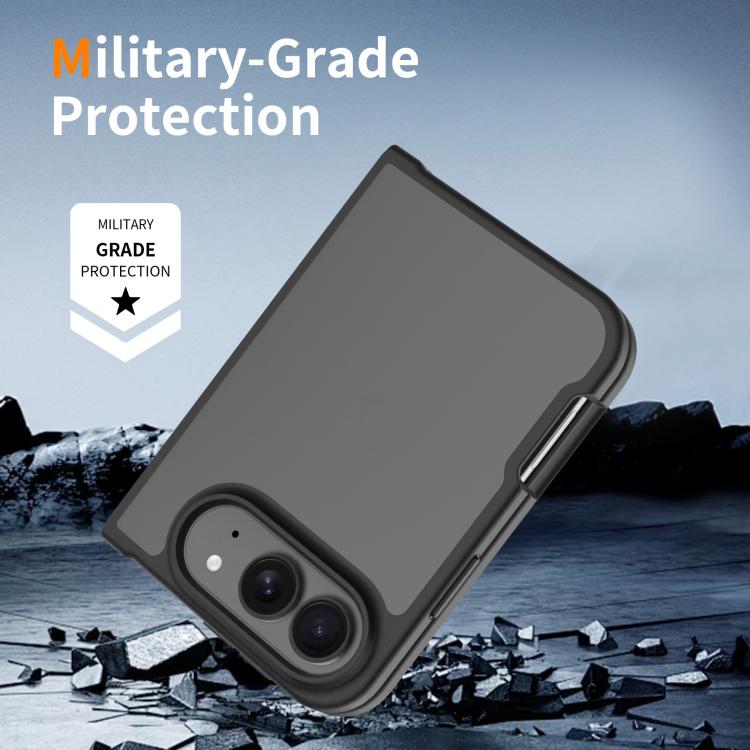 Skin Feel Contrast Color TPU Hybrid PC Phone Case, For iPhone Fold
