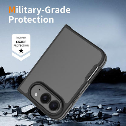 Skin Feel Contrast Color TPU Hybrid PC Phone Case, For iPhone Fold