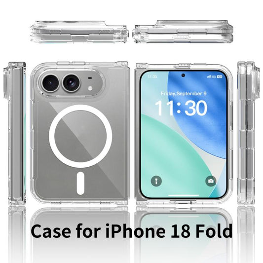 Scratch-proof Transparent Magnetic Phone Case, For iPhone Fold