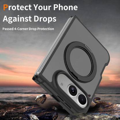 Skin Feel Rotating Holder Magnetic Phone Case, For iPhone Fold