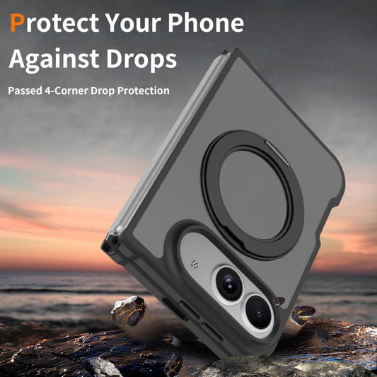 Skin Feel Rotating Holder Magnetic Phone Case, For iPhone Duo