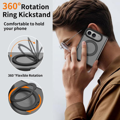 Skin Feel Rotating Holder Magnetic Phone Case, For iPhone Fold
